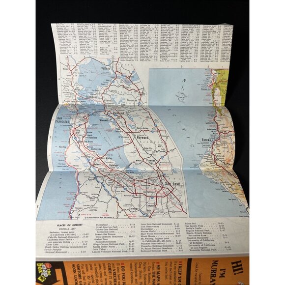 1978  The Murray Map Of The Golden State Of California Insets Of Freeway Systems - Picture 5 of 12